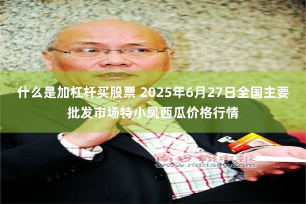 什么是加杠杆买股票 2025年6月27日全国主要批发市场特小凤西瓜价格行情